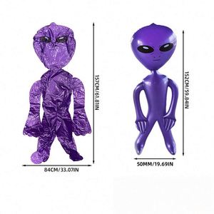 PVC <b>Inflatable</b> Funny Alien Figure Spooky Halloween Decor & Fun Promo Giveaway - Product Image 3