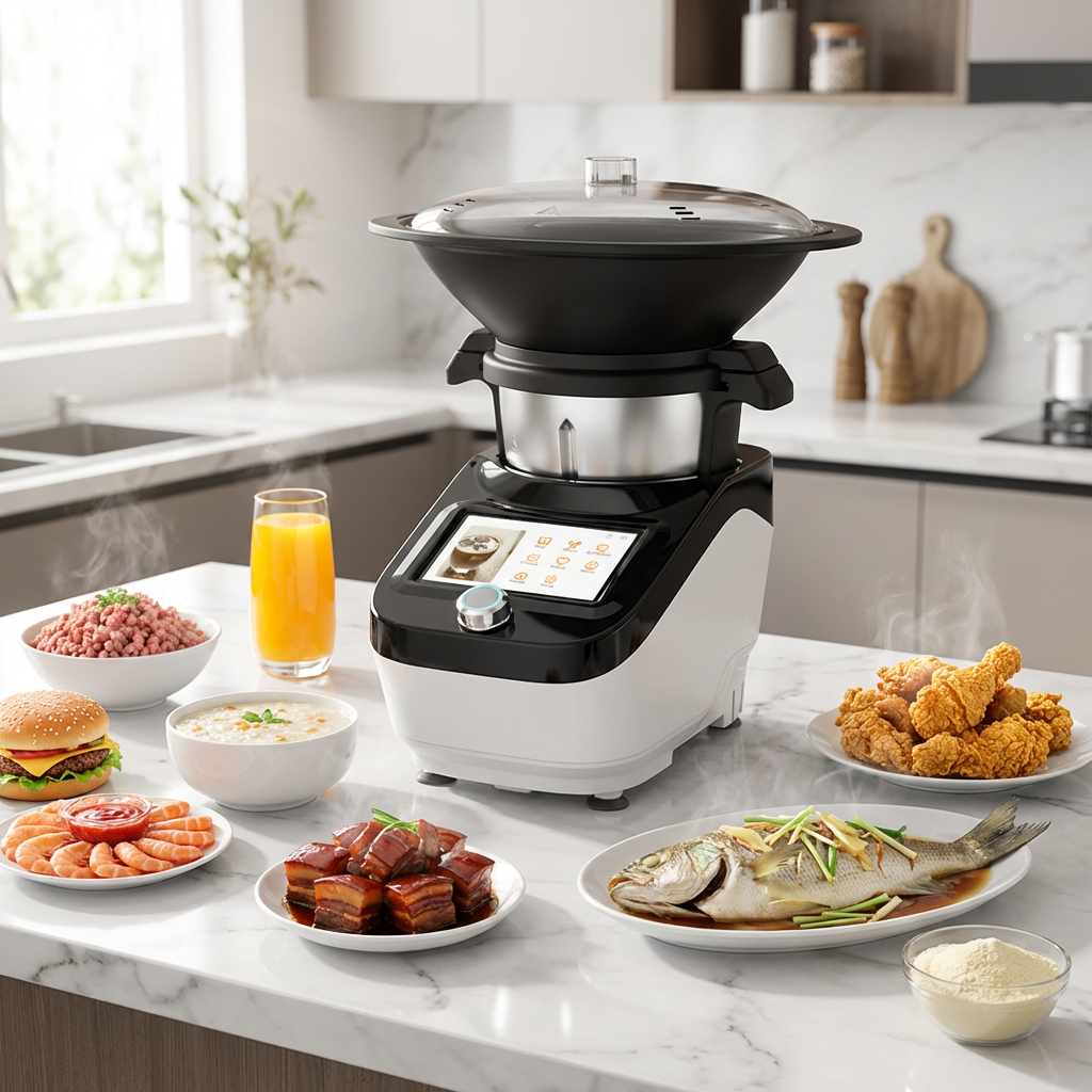 Smart Kitchen Appliances Electric Multifunctional Food Processor Stainless Steel 9-12 Cup Work Bowl Household Use WIFI KM02002