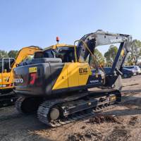 Excavatrice hydraulique d'occasion Volvo EC140 de 14 tonnes, haute fiabilité, en bon état