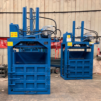 Presse à balles verticale multi-usages à double cylindre pour déchets métalliques, plastiques, papier et textiles, disponible pour commande en gros