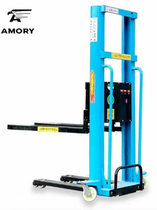 Apilador de Palés Manual Autocargable de 1000 kg, Motor de Corriente Continua, Nuevo, para Restaurantes y Comercios, Altura de Elevación de 1800 mm, ZTDG1018 - Product Image 2