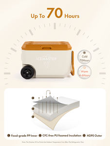 Glacière à rétention de froid longue durée - Parfaite pour le camping de 4 jours et les festivals de musique TREK 38L - Product Image 6