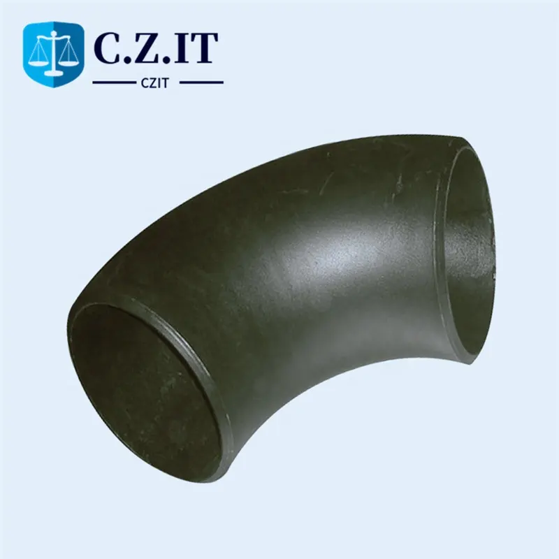 Seamless pipe fittings astm a420 wpl6 DN80 schedule40 90 pipe elbow