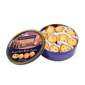 Hot sale 340g biscuits best healthy peanut butter cookies Denmark brown butter cookies