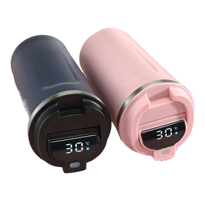 Mug isotherme de voyage en acier inoxydable avec affichage LED intelligent de la température, logo personnalisé, 380 ml, 510 ml, pour cadeaux d'affaires - Product Image 1