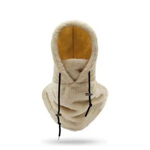 Masque de ski intégral coupe-vent chaud pour l'hiver, cache-cou en polaire double face, écharpe à capuche chauffante - Product Image 1