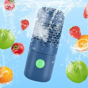 2022 최신 식품 청정기 부엌 휴대용 캡슐 모양 야채 과일 청소기 세탁기