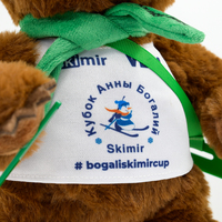 OEM ODM Jouet en peluche animal sous licence IP, Ours en peluche de dessin animé personnalisé avec LOGO et T-shirt, Mascottes en peluche pour événements