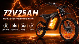 แบตเตอรี่ลิเธียมคุณภาพสูง 2000w 17 นิ้ว 72v 22.5ah จัดส่งรวดเร็ว สำหรับมอเตอร์ไซค์ไฟฟ้าแบบภูเขา รุ่น K2-mb - Product Image 5