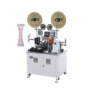 Full Automatic Ribbon <b>Cable</b> Cutting <b>Stripping</b> Crimping <b>Machine</b> Double Head - Product Image 4