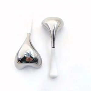 Cuchara de globos de hielo, palo de masaje Facial de acero inoxidable, masajeador de ojos faciales, rodillo de hielo facial - Product Image 2
