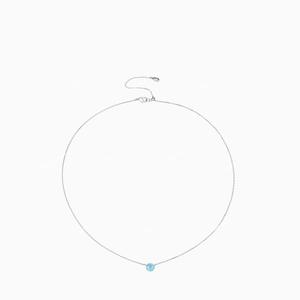 Collier en argent pur S925, style minimaliste, bulle pour visage souriant, diamant unique, collier exquis, luxe haut de gamme, mode perlée - Product Image 2
