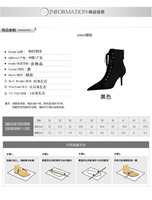 Bottes Talon Tacones Mujer Chaussures Femmes Nouveau Sexy 8CM Chaussures Pointues Lace Toe Net Femmes Talons