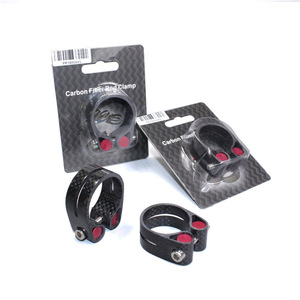 Collier de <span class=keywords><strong>selle</strong></span> de vélo tout-terrain/route en fibre de carbone intégrale, fixation sur tube de <span class=keywords><strong>selle</strong></span>/potence, accessoire de cyclisme, collier de <span class=keywords><strong>selle</strong></span> de vélo - Product Image 2