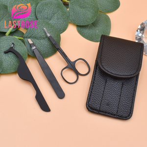 Ensemble de ciseaux et de pinces à épiler pour les sourcils, <span class=keywords><strong>prix</strong></span> d'usine, marque privée, outils cosmétiques en acier inoxydable, pinces à épiler pour les cils - Product Image 4