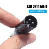 Microphone 3Pin XLR femelle à 6.35mm mâle adaptateur de câble stéréo 6.35mm mâle stéréo à 3Pin XLR mâle adaptateur de convertisseur Audio