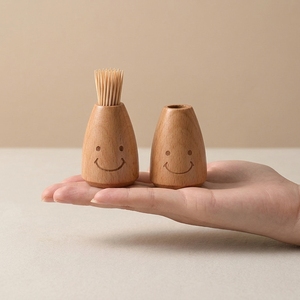 Boîte à cure-dents en bois pour table de <span class=keywords><strong>restaurant</strong></span>, comptoir de cuisine et décoration de salle à manger à domicile, personnalisation du logo - Product Image 1