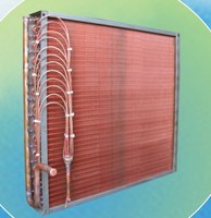Échangeur de chaleur pour climatiseur à serpentin évaporateur de réfrigérant personnalisé, tube en cuivre, ailettes en aluminium hydrophiles bleues