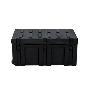 230L 0ldpe Heavy Duty Toolbox Rotomolded strumenti di plastica Set scatola a ruote con manici