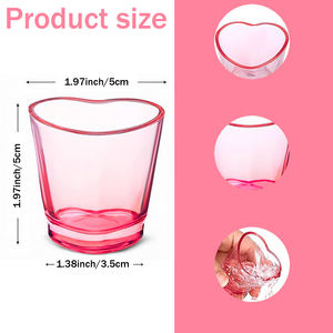 Juego <span class=keywords><strong>de</strong></span> Vasos <span class=keywords><strong>de</strong></span> Chupito en Forma <span class=keywords><strong>de</strong></span> Corazón <span class=keywords><strong>de</strong></span> Plástico JUXINDA, Vasos <span class=keywords><strong>de</strong></span> 1.5 oz con Tema <span class=keywords><strong>de</strong></span> Amor para el Día <span class=keywords><strong>de</strong></span> San Valentín, Fiesta Romántica, Celebración - Product Image 2