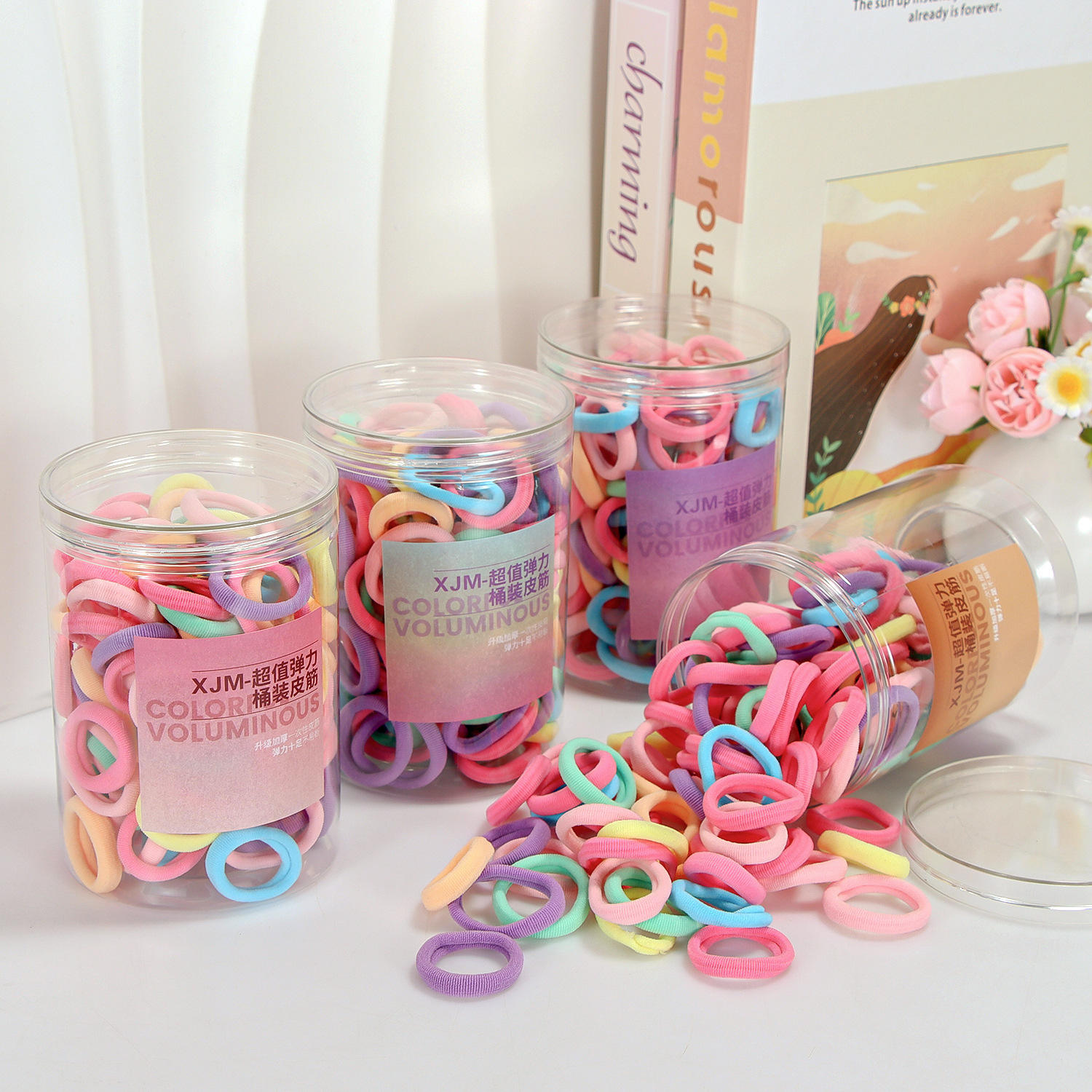 ที่แขวนผ้าเช็ดตัวแบบไล่ระดับสีทรงถังสุดคุ้ม1ถัง