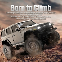 Racent Cross-border Remote Control Metal Rock Crawler 1:24 Four-wheel Drive Full-Scale Road Wi-Fi 30m Range Charger