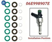 Kit de réparation d'injecteurs de carburant Audi A8L Q7 Q8 A6L 25 28 A7 Q5 30T Touareg Cayenne EA837, nouvelles bagues d'étanchéité en fluorosilicone, référence OE 06E998907E