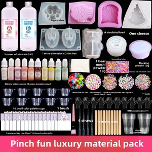 Kit de jouets à presser créatifs en silicone faits à la main, motif patte de chat populaire, pour le jeu alimentaire et le soulagement du stress, pour enfants et étudiants, en plastique - Product Image 2