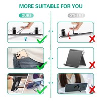 Soporte Plegable para Teléfono Móvil de Aleación de Zinc con Logotipo Personalizado, Soporte Flexible para Escritorio con Rotación de 360 Grados, Soporte Universal para Teléfono Móvil