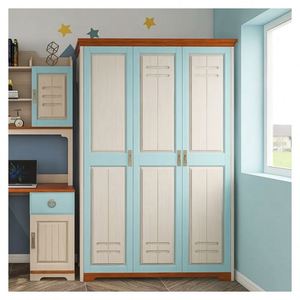 Fabricant chinois Vente directe Meubles de chambre à coucher Armoire bleue pour enfants - Product Image 3