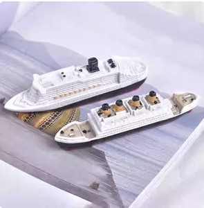 Nouveau modèle du Titanic, navire de croisière multi-ponts, décoration créative pour la maison, navire en résine méditerranéen - Product Image 4