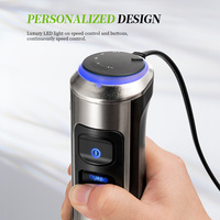 Blender celup dengan pengocok telur dan pencincang Mixer tangan Mode Turbo isi ulang
