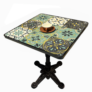 Arredamento Commerciale per Bistrot, <span class=keywords><strong>Tavolo</strong></span> con Piano in Piastrelle per Caffetteria, Pasticceria, Ristorante Moderno, Fast Food, <span class=keywords><strong>Cucina</strong></span>, con <span class=keywords><strong>Sedie</strong></span> - Product Image 3