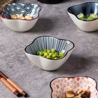 Dessous de verre en porcelaine céramique transparente de Style nordique conception de glacier irrégulière peinte à la main pour gâteau aux fruits Dessert Snack Dim