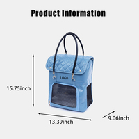 Sac à dos de transport pour animaux de compagnie en cuir de luxe, respirant, avec fenêtre en maille, pour chien et chat, durable, de haute qualité, accessoires pour animaux de compagnie personnalisés