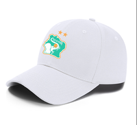 Nieuwe Creatieve 100% Katoenen Velours Baseballpet Etnische 6-panel Hoed Geborduurd Fruit Dobby Custom Logo Voor Studenten Mannen Vrouwen