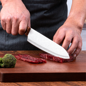 Couteau de <span class=keywords><strong>chef</strong></span> japonais de 8 pouces, couteau à sashimi |   Couteau de cuisine en acier inoxydable à haute teneur en carbone Jinniangzi |   Artisanat en gros - Product Image 4