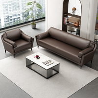 Ensemble de canapés sectionnels modernes européens en cuir véritable de luxe, inclinables, avec éponge haute densité, pour usage commercial, appartement, salon, bureau