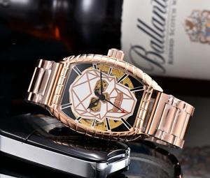 Montre à quartz unique pour papa, cadran crâne, boîtier tonneau argenté, bracelet en cuir noir gaufré croco - Product Image 6