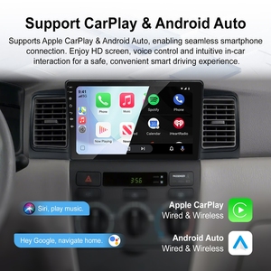 Autoradio Linux 9 pouces Rhythm avec prise en charge de la caméra AHD, radio FM, réglage de l'égaliseur, CarPlay sans fil, Android Auto pour <span class=keywords><strong>Toyota</strong></span> <span class=keywords><strong>Corolla</strong></span> 2004-2008 - Product Image 4