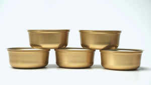 732 # Bol de nourriture pour animaux de compagnie en fer blanc jetable en deux pièces - Product Image 4