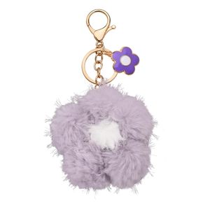 Llavero de Peluche con Forma de Flor, Bonito y de Alta Calidad, Juguete Personalizado, Pompones de Peluche, Llavero de Flor de Cerezo para Mujer - Product Image 1
