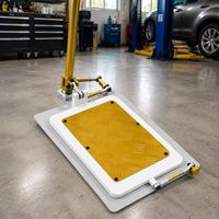 Amsxzo HY-1001 Testeur manuel de dégagement au sol pour voitures particulières et camions légers, 38 kg, portable, à manivelle, pour suspension, bagues et rotules