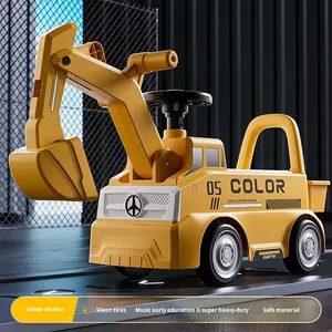 Escavatore Cavalcabile per Bambini in Plastica ABS 2026, Grande Dimensione, Veicolo da Costruzione per Esterni, Giocattolo per Bambini - Product Image 3