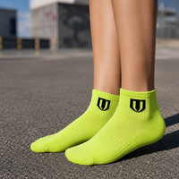 Chaussettes de course en laine mérinos et coton peigné, avec bout sans couture, tendance, élégantes, respirantes, anti-transpiration, design personnalisé pour