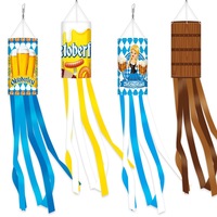 Oktoberfest Windsock Asılı Dekorasyon Seti Bira Kupa Pretzel Bavyera Alman Festivali Streamer Açık Bahçe Partisi Dekoru