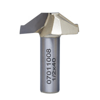 Foret fraiseuse à rainurer en V LIHAN CNC pour bois, queue de 1/2 pouce, en carbure, outils de coupe 50mm-120mm pour machine à fraiser