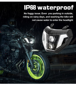 Conjunto de Faro Delantero LED con DRL para Motocicleta con Certificación Emark para Yamaha MT 09 <span class=keywords><strong>FZ</strong></span> 09 MT09 FZ09 <span class=keywords><strong>2014</strong></span> 2015 2016 MT <span class=keywords><strong>07</strong></span> 2018 2019 MT07 - Product Image 4
