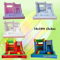 Combo gonflable avec maison rebondissante, toboggan, fosse à balles pour jeux souples pour mariages, matériel en PVC avec accessoires de kits de réparation