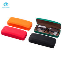Étui de protection rigide en métal personnalisé avec logo de marque, plusieurs couleurs, tendance, pour lunettes de soleil et lunettes de myopie